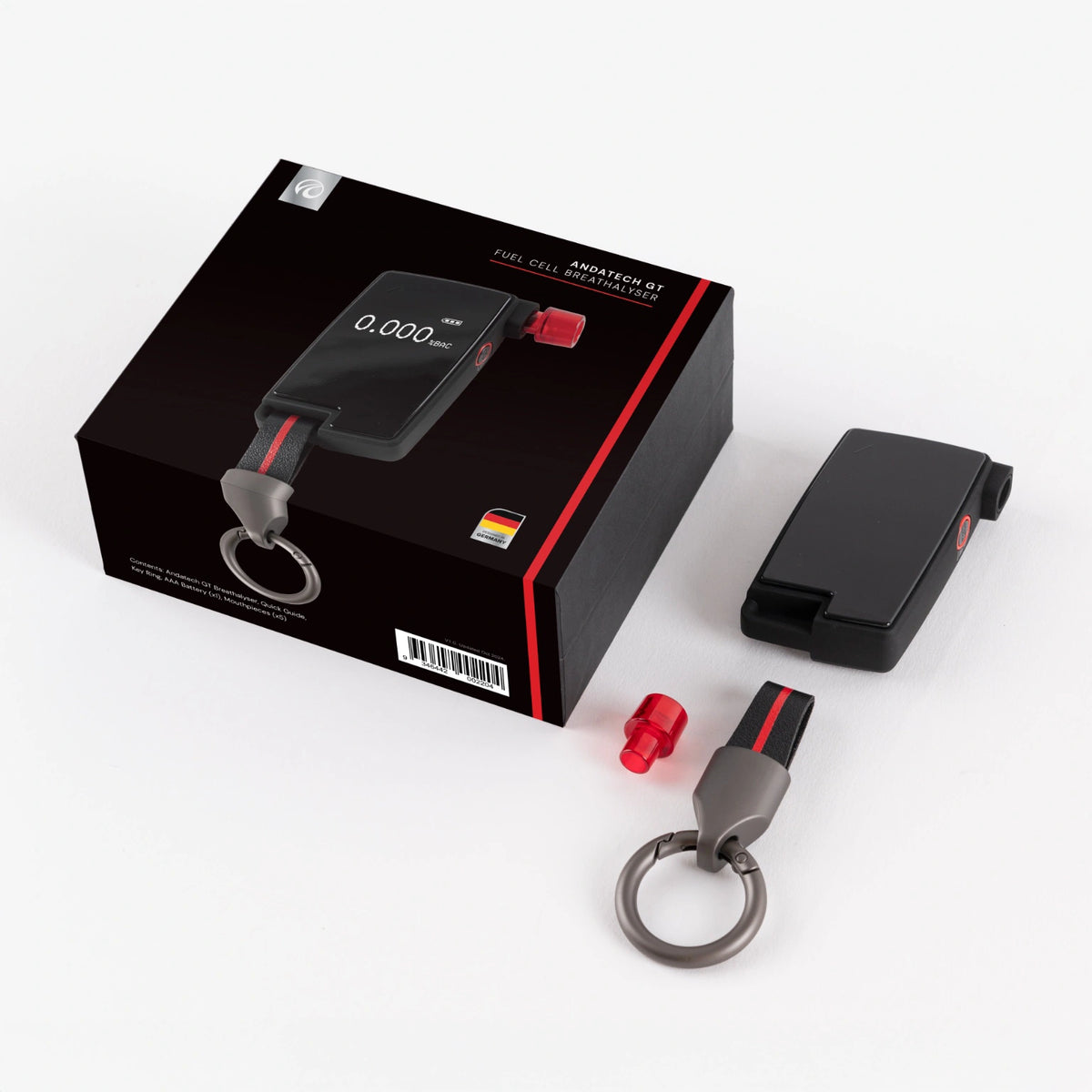 Andatech GT fuel cell breathalyzer with giftbox packaging